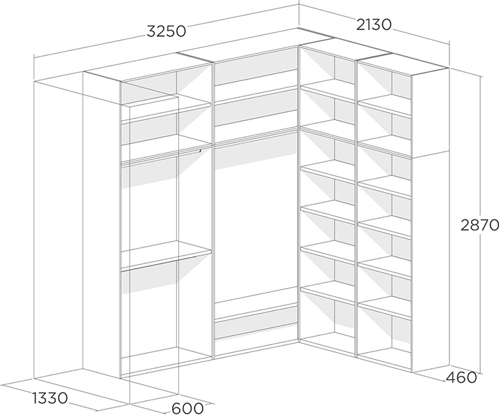 Гардеробная система на заказ