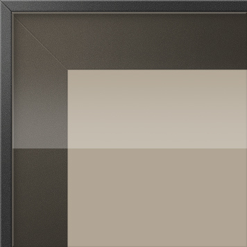 Бронзовое стекло в черной рамке