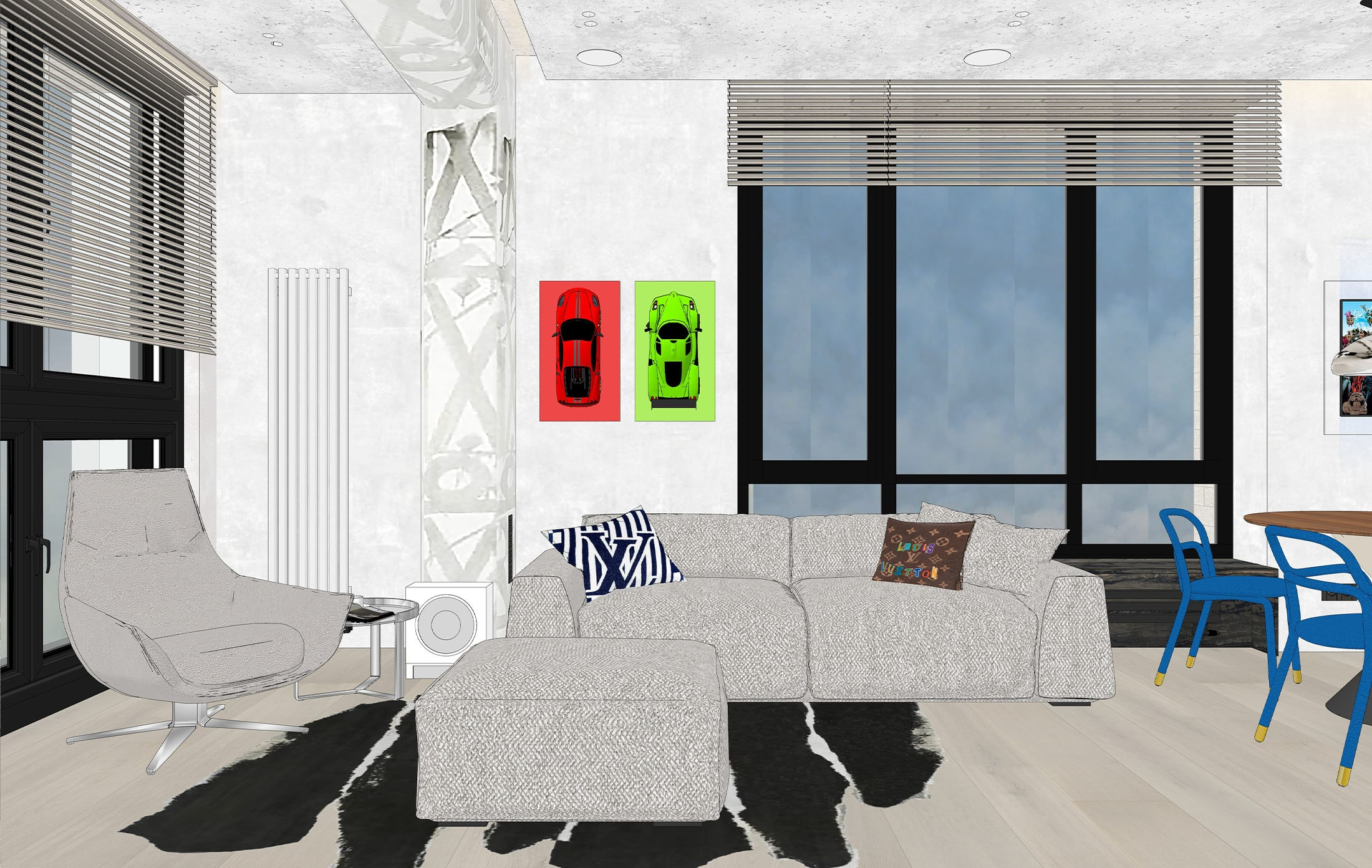 Дизайн-проект кухни-гостиной