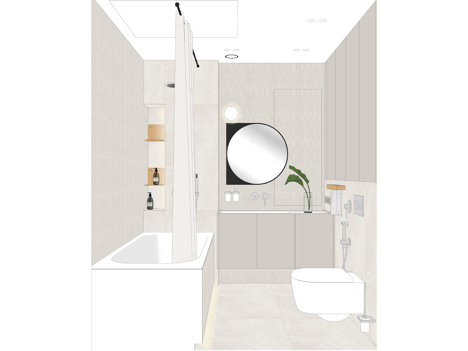 Интерьер ванной