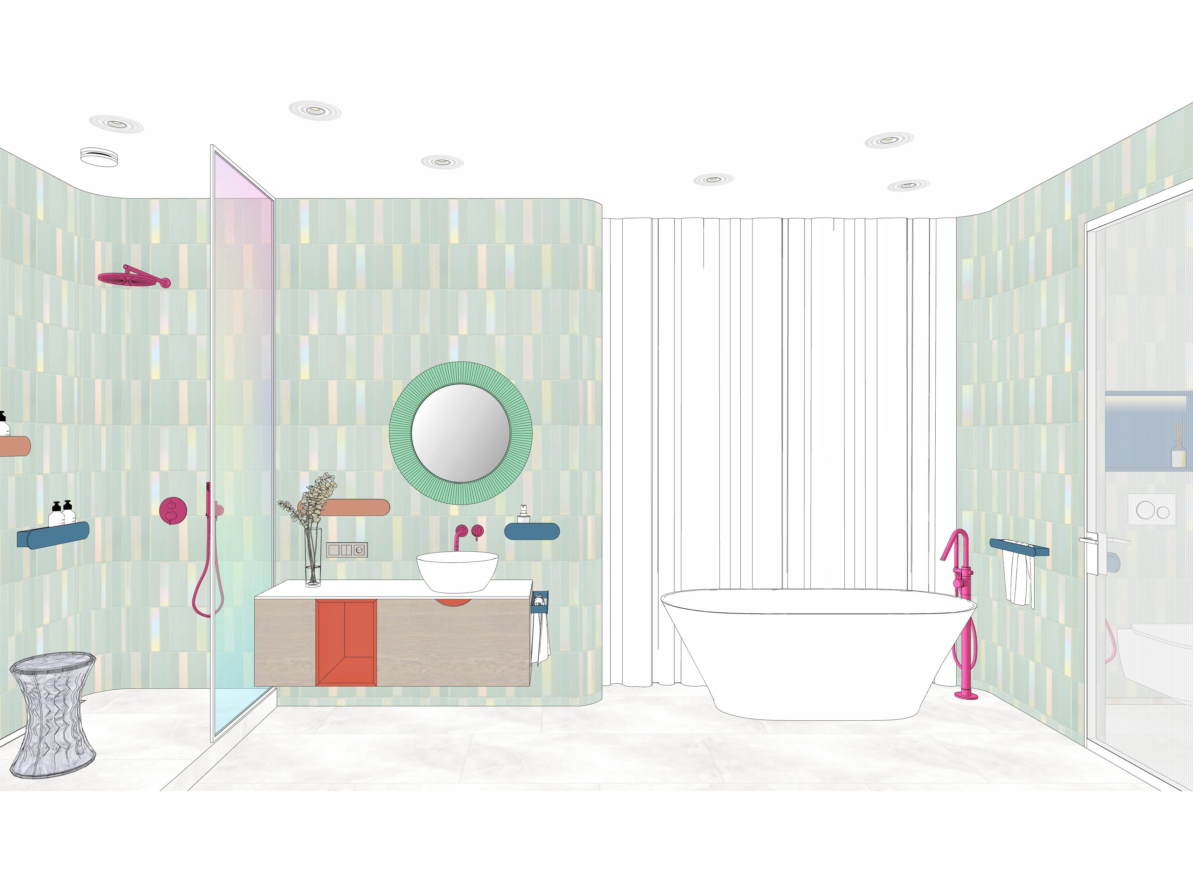 Дизайн интерьера ванной комнаты в Москве