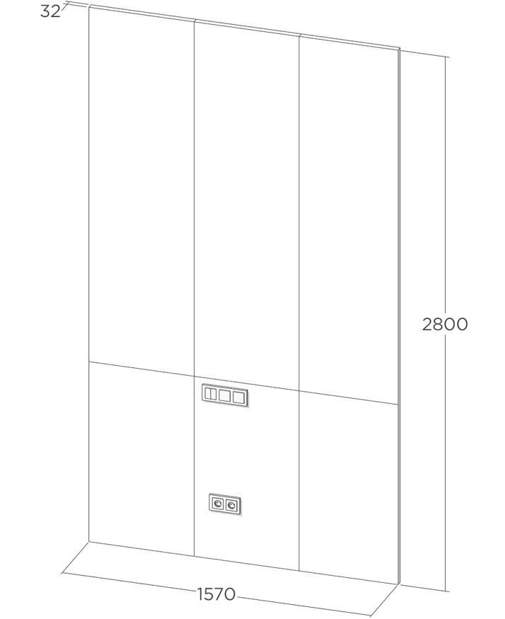 Схема стеновых панелей из МДФ