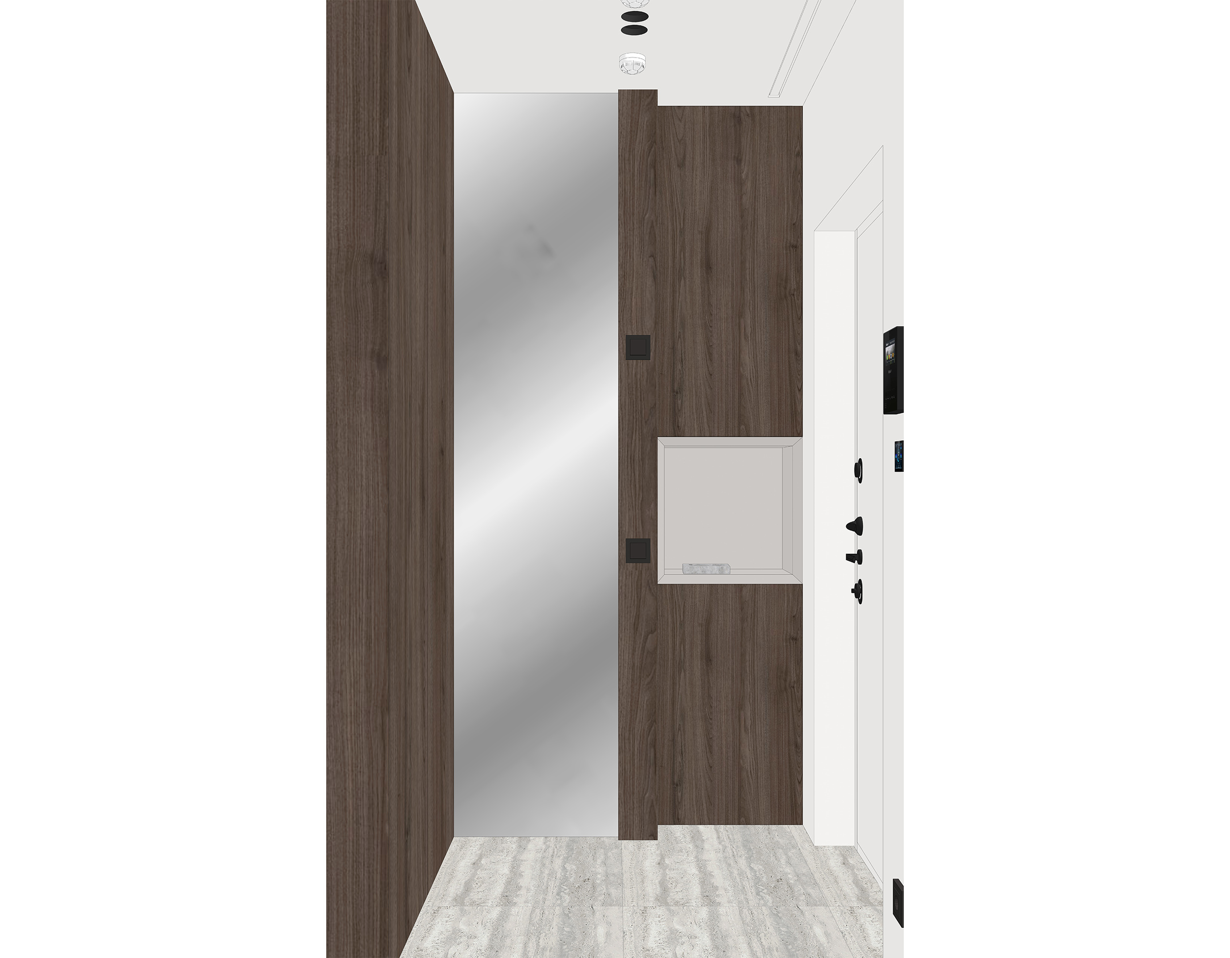 Дизайн-проект прихожей в современном стиле