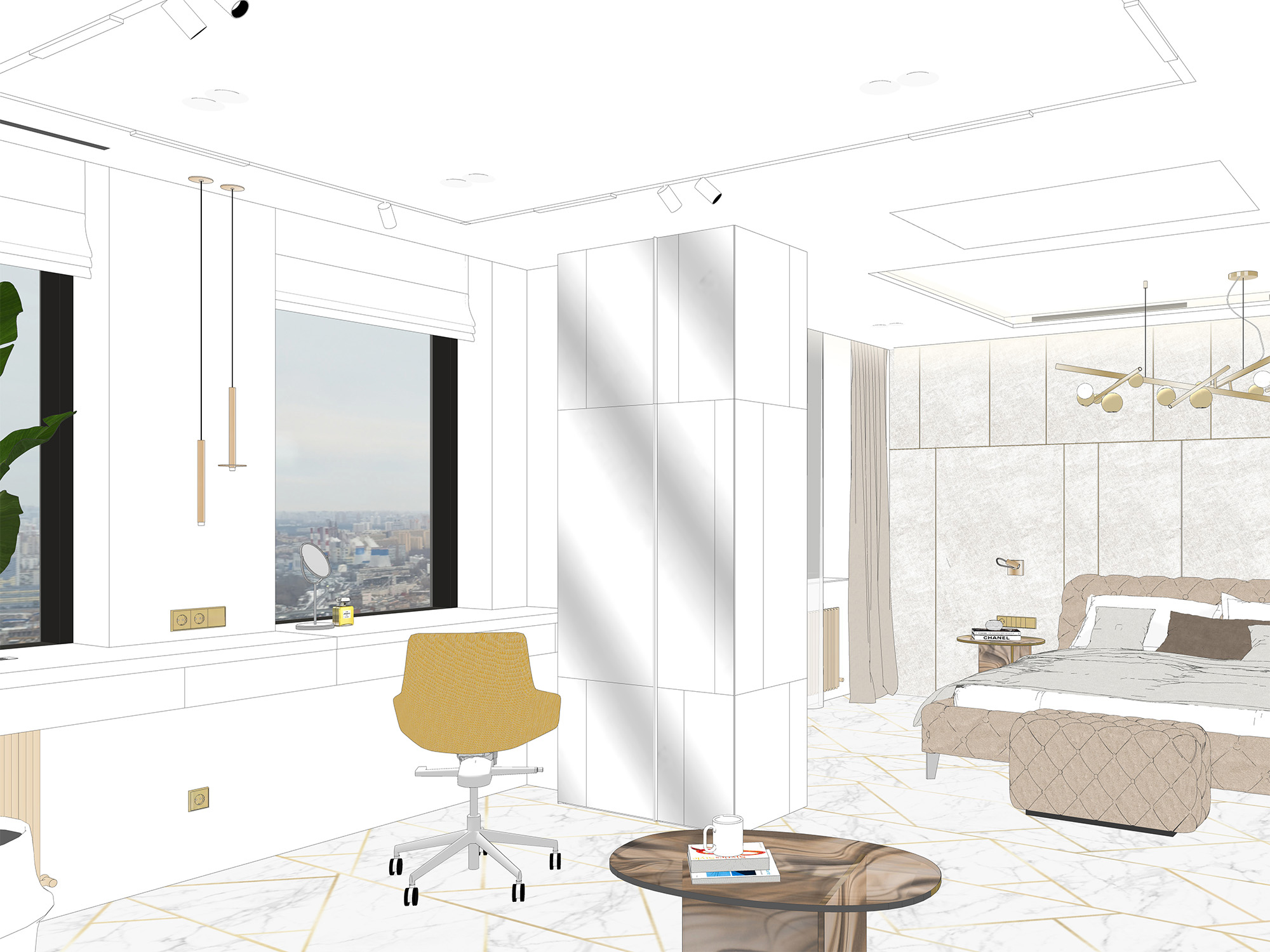 Современная мебель для спальни