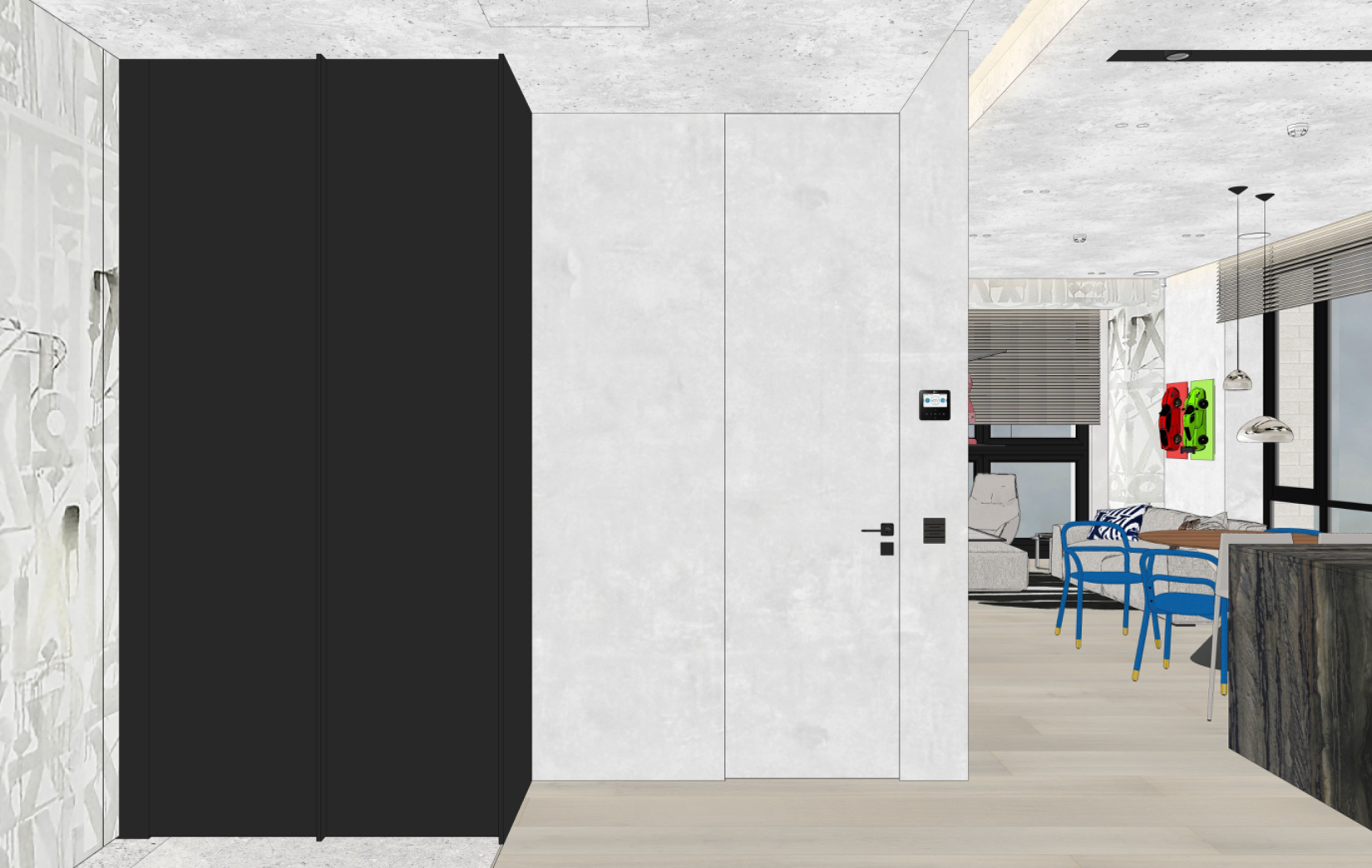 Дизайн-проект прихожей в современном стиле