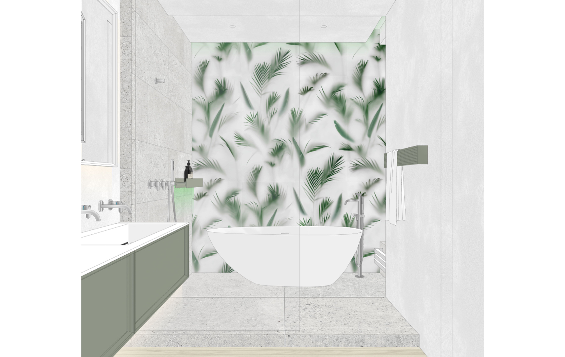 Дизайн-проект ванной комнаты