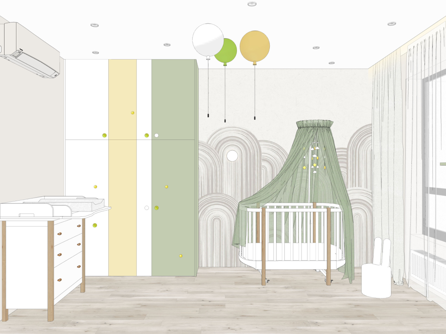 Дизайн-проект детской комнаты