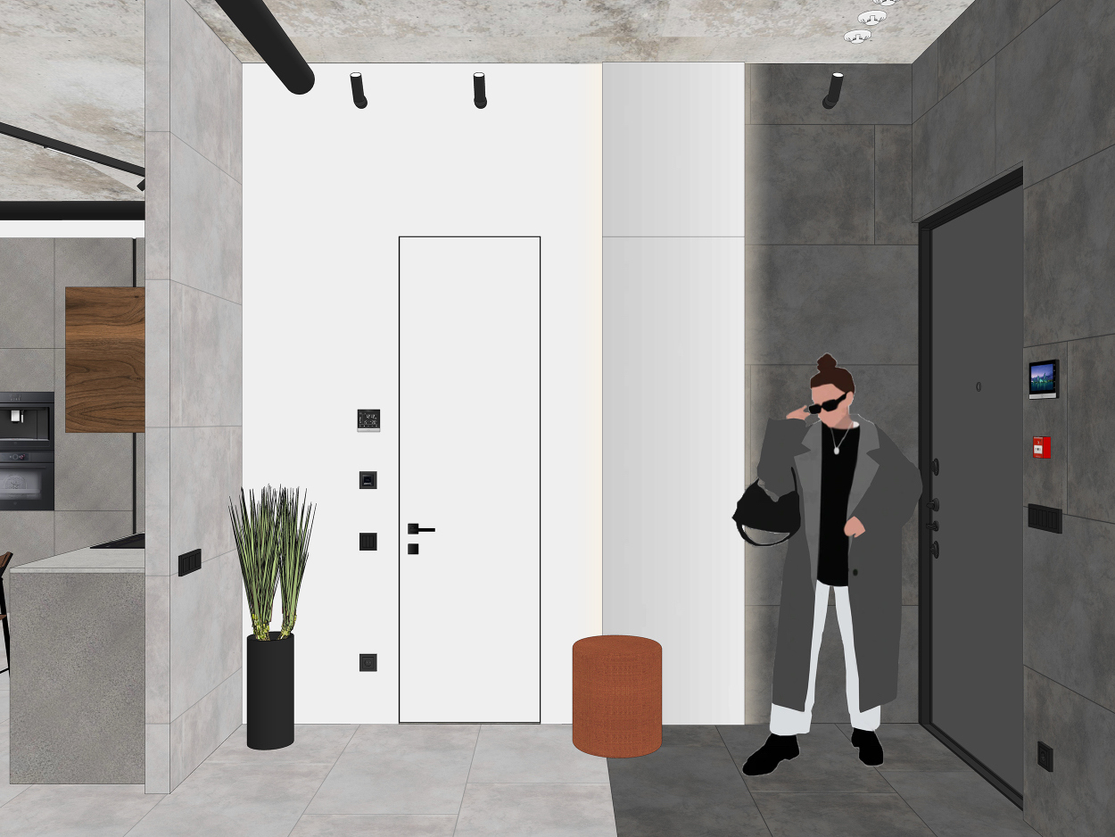 Дизайн прихожей с зеркалом