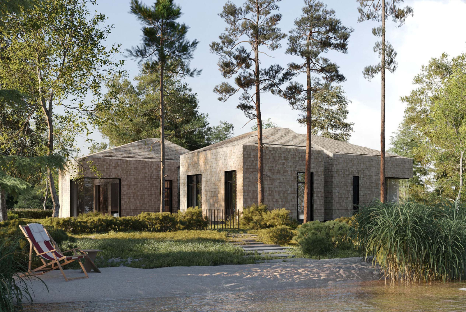 The House of Five Roofs on the Volga