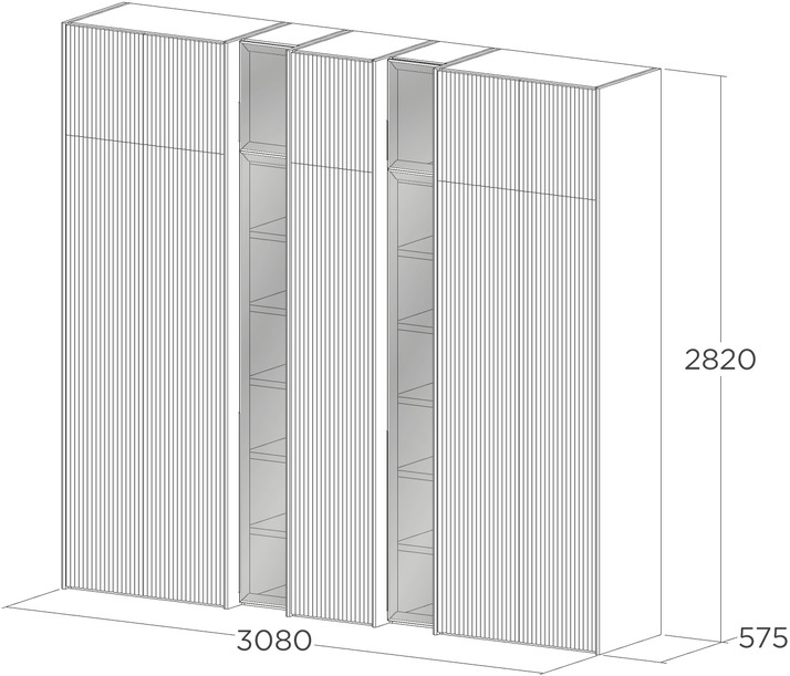 Шкаф для одежды до потолка