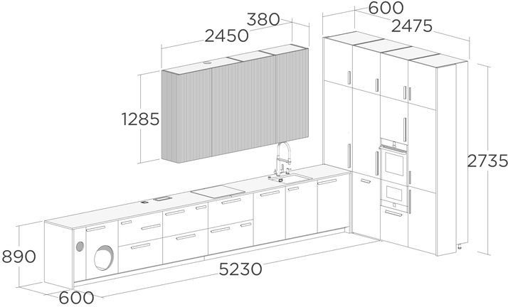Дизайн-проект угловой кухни