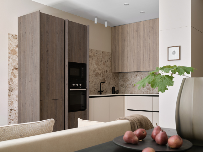 A Beige 79 m<sup>2</sup> Apartment With a Walk-In Closet: Photos, Videos, and Estimate of the Completed Interior
