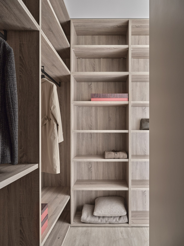 Угловая гардеробная на заказ